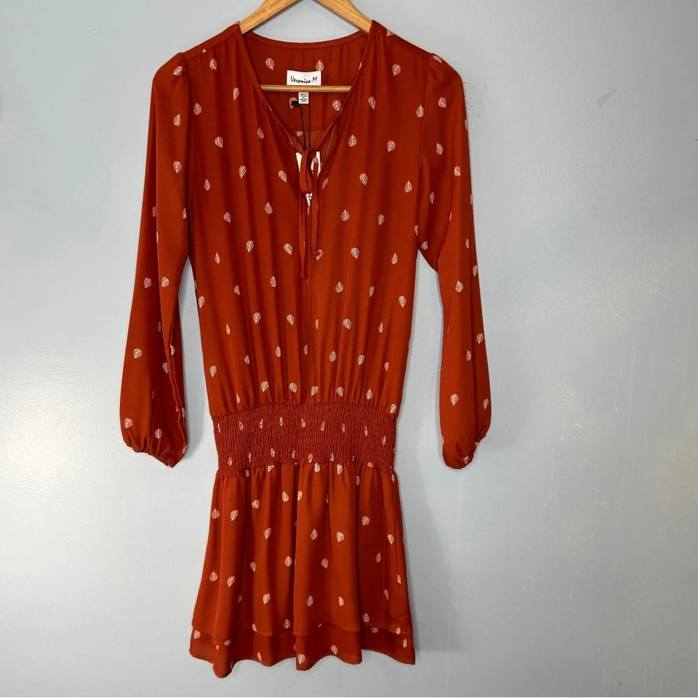NWT Veronica M Dress Size XS Rust color - Picture 2 of 6